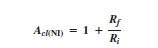 closed loop voltage gain of non inverting amplifier