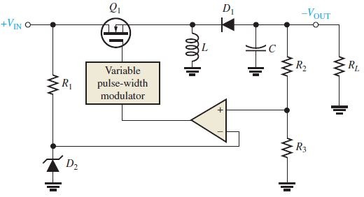 Basic inverting switching regulator